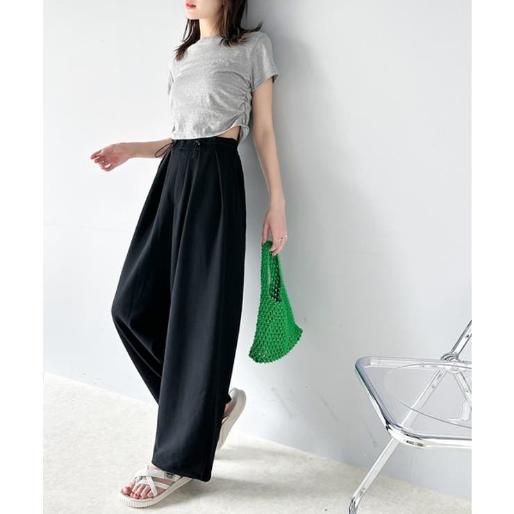 seventh stores V2 ワイドスウェットパンツ サイドポイント2way