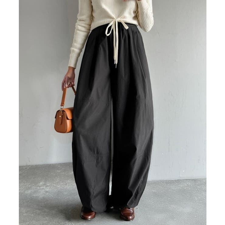 ブラック | 《AYA×クラシカルエルフコラボ》タイムレスに愛せる、洗練ワイドシルエット♪ウエ… | Classical Elf 