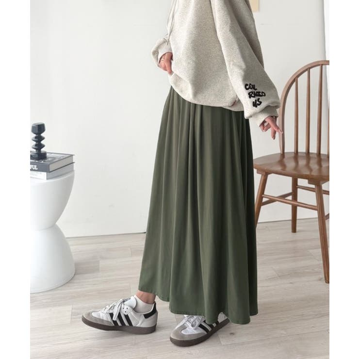 さらり、軽やか。リラックスstyleキマる。レーヨン素材ウエストギャザーフレアシ… | Classical Elf  | 詳細画像28 