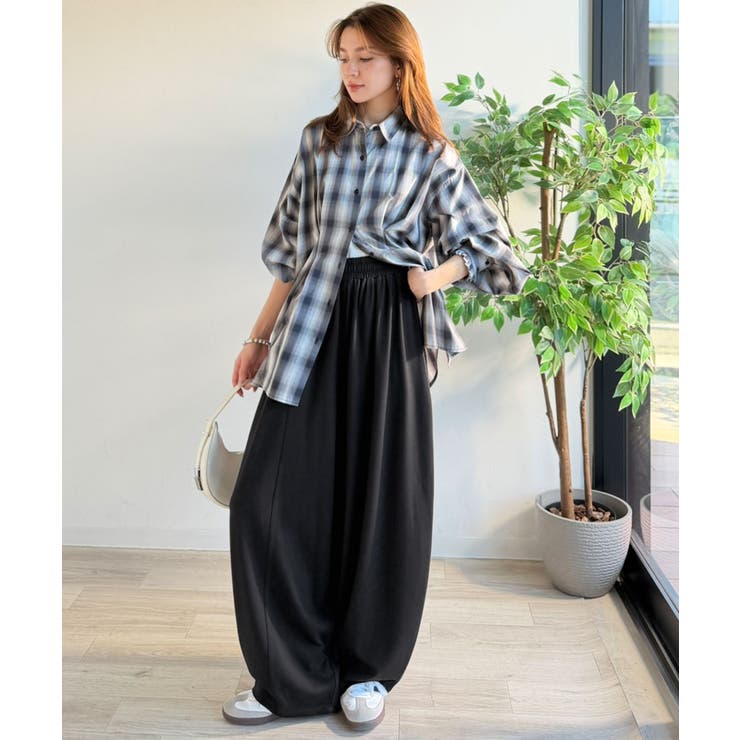 着回し抜群◎これ一枚でこなれ感♪ポンチボリュームコクーンパンツ | Classical Elf  | 詳細画像15 