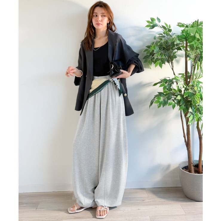 着回し抜群◎これ一枚でこなれ感♪ポンチボリュームコクーンパンツ | Classical Elf  | 詳細画像22 