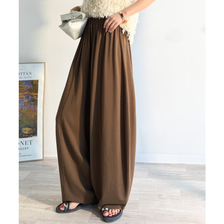 着回し抜群◎これ一枚でこなれ感♪ポンチボリュームコクーンパンツ | Classical Elf  | 詳細画像23 