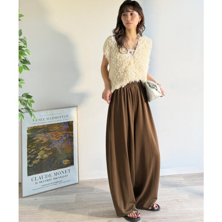 着回し抜群◎これ一枚でこなれ感♪ポンチボリュームコクーンパンツ | Classical Elf  | 詳細画像26 