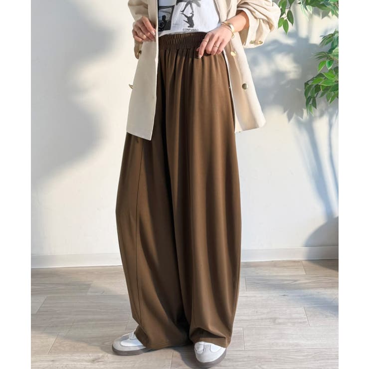 着回し抜群◎これ一枚でこなれ感♪ポンチボリュームコクーンパンツ | Classical Elf  | 詳細画像28 