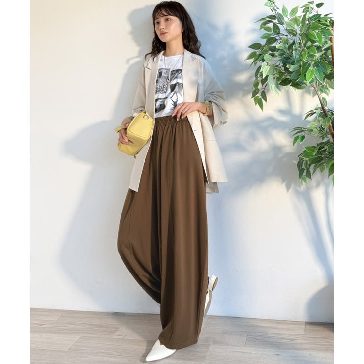 着回し抜群◎これ一枚でこなれ感♪ポンチボリュームコクーンパンツ | Classical Elf  | 詳細画像29 