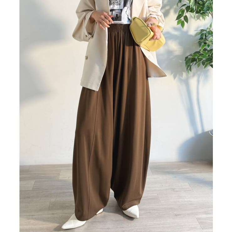 着回し抜群◎これ一枚でこなれ感♪ポンチボリュームコクーンパンツ | Classical Elf  | 詳細画像30 