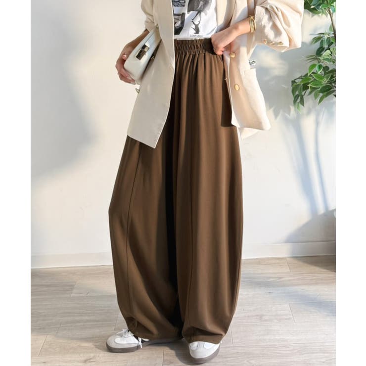 着回し抜群◎これ一枚でこなれ感♪ポンチボリュームコクーンパンツ | Classical Elf  | 詳細画像31 