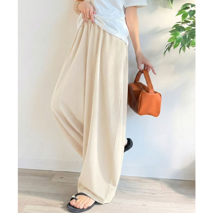 着回し抜群◎これ一枚でこなれ感♪ポンチボリュームコクーンパンツ | Classical Elf  | 詳細画像1 