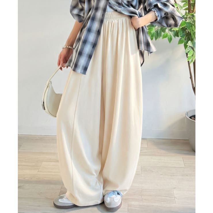 着回し抜群◎これ一枚でこなれ感♪ポンチボリュームコクーンパンツ | Classical Elf  | 詳細画像4 