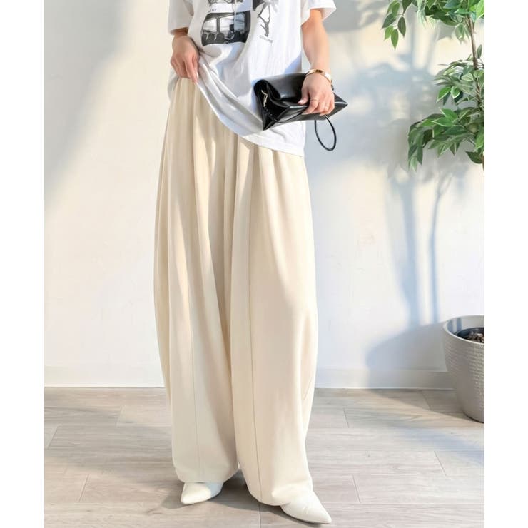 着回し抜群◎これ一枚でこなれ感♪ポンチボリュームコクーンパンツ | Classical Elf  | 詳細画像5 