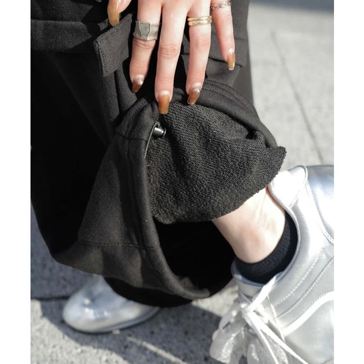 トレンド感のあるワイドシルエット、大人の抜け感を演出♪裏毛スウェットカーゴパンツ… | Classical Elf  | 詳細画像40 