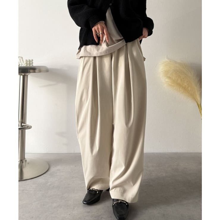 「楽なのにキレイ」シンプルコーデに洗練さをプラス◎タックデザインパンツ | Classical Elf  | 詳細画像8 