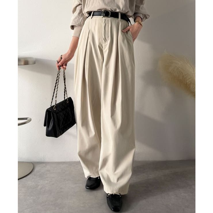 「楽なのにキレイ」シンプルコーデに洗練さをプラス◎タックデザインパンツ | Classical Elf  | 詳細画像11 