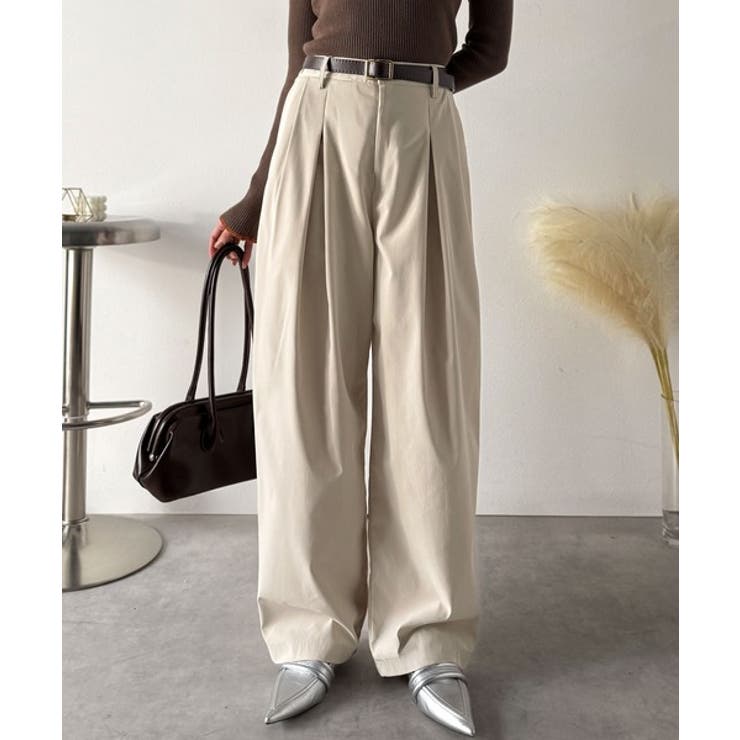 「楽なのにキレイ」シンプルコーデに洗練さをプラス◎タックデザインパンツ | Classical Elf  | 詳細画像13 