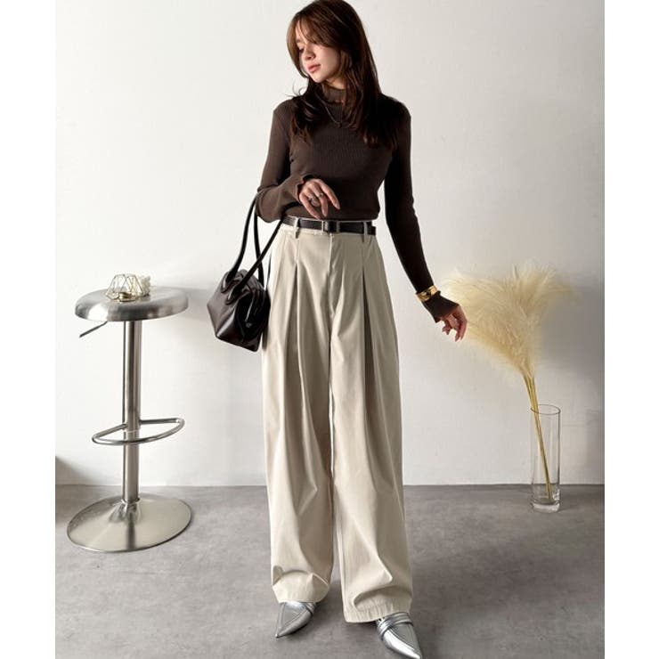 「楽なのにキレイ」シンプルコーデに洗練さをプラス◎タックデザインパンツ | Classical Elf  | 詳細画像14 