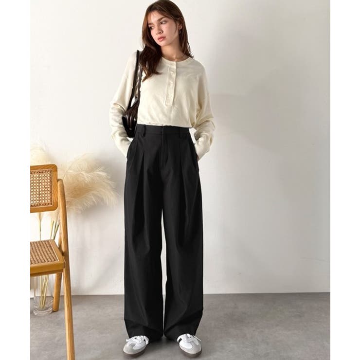 「楽なのにキレイ」シンプルコーデに洗練さをプラス◎タックデザインパンツ | Classical Elf  | 詳細画像22 