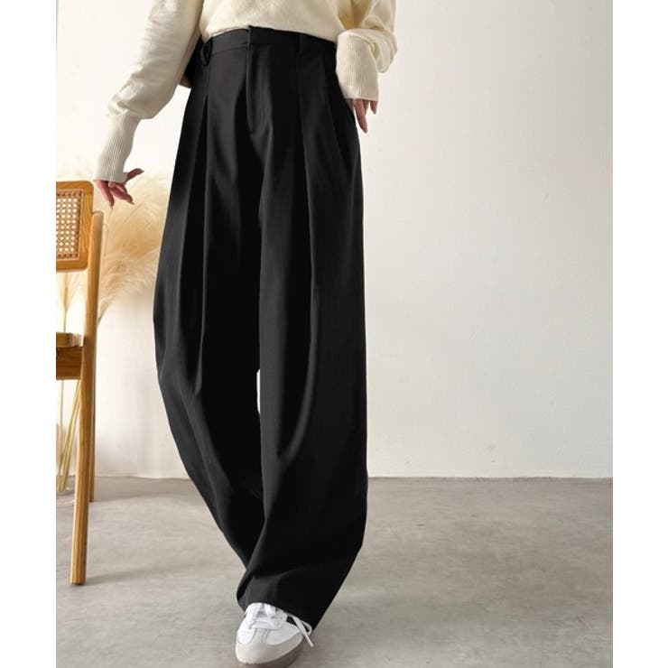 「楽なのにキレイ」シンプルコーデに洗練さをプラス◎タックデザインパンツ | Classical Elf  | 詳細画像24 