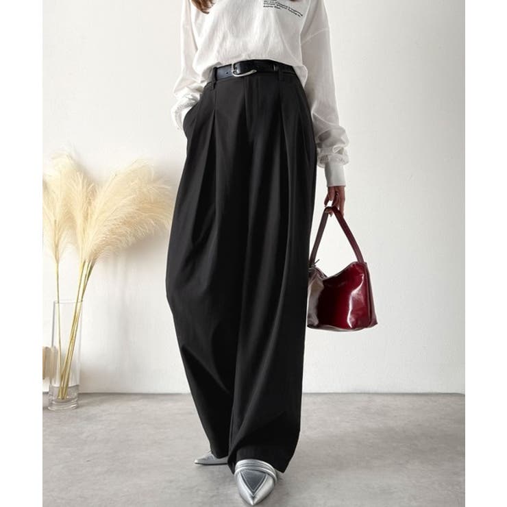 「楽なのにキレイ」シンプルコーデに洗練さをプラス◎タックデザインパンツ | Classical Elf  | 詳細画像29 