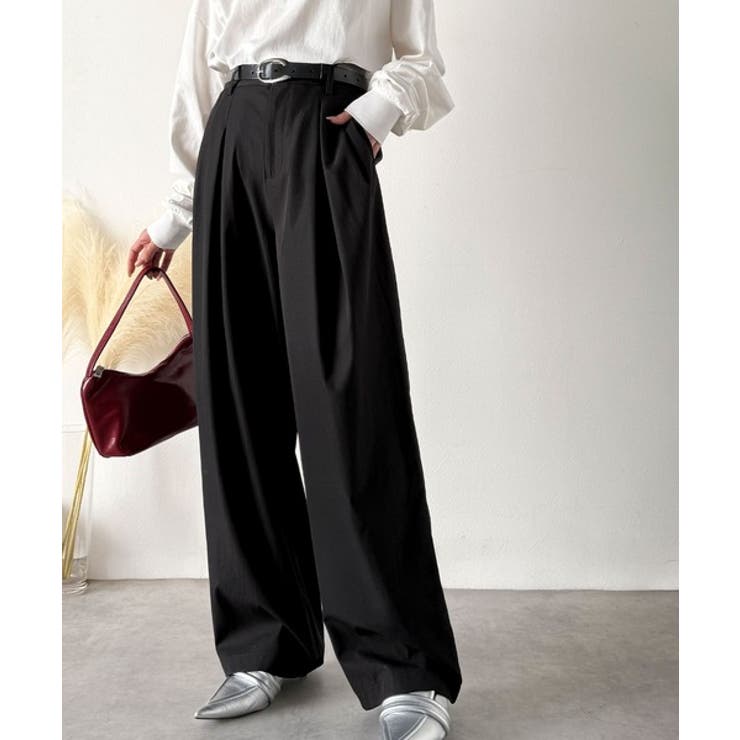 「楽なのにキレイ」シンプルコーデに洗練さをプラス◎タックデザインパンツ | Classical Elf  | 詳細画像30 