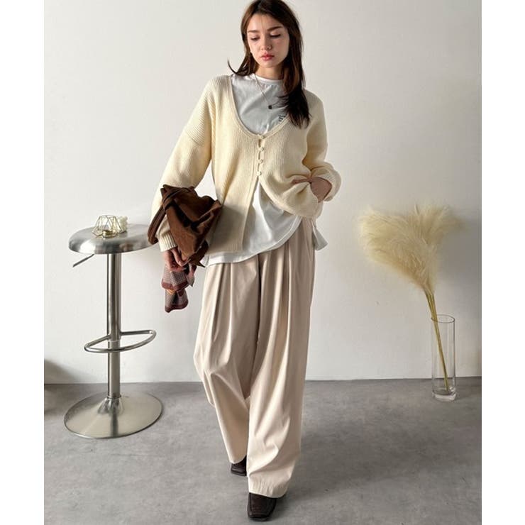 「楽なのにキレイ」シンプルコーデに洗練さをプラス◎タックデザインパンツ | Classical Elf  | 詳細画像3 