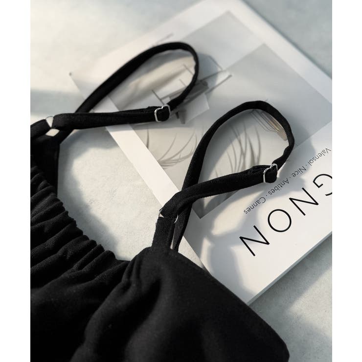 やさしさ香る秋冬レイヤード。キャミデザインワイドサロペットパンツ | Classical Elf  | 詳細画像48 