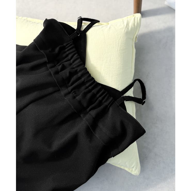 やさしさ香る秋冬レイヤード。キャミデザインワイドサロペットパンツ | Classical Elf  | 詳細画像49 