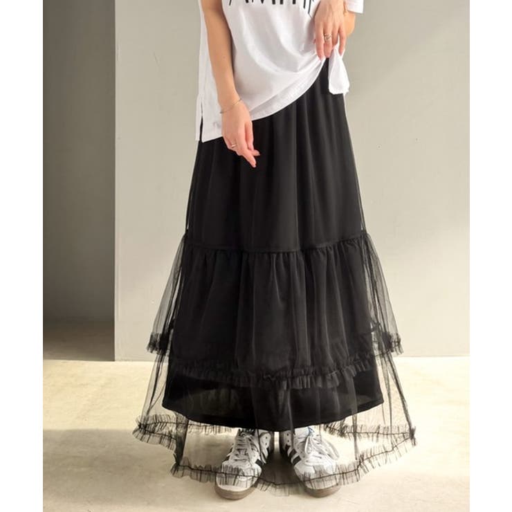 甘すぎない大人のバランス。シンプル合わせでも映える。フリルティアードチュールスカ… | Classical Elf  | 詳細画像7 