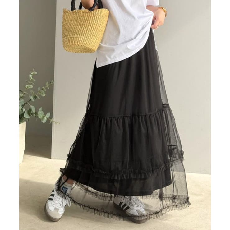 甘すぎない大人のバランス。シンプル合わせでも映える。フリルティアードチュールスカ… | Classical Elf  | 詳細画像9 