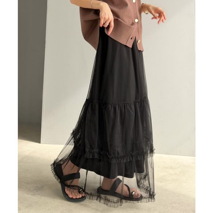 甘すぎない大人のバランス。シンプル合わせでも映える。フリルティアードチュールスカ… | Classical Elf  | 詳細画像13 