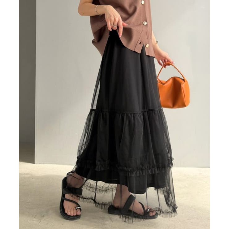 甘すぎない大人のバランス。シンプル合わせでも映える。フリルティアードチュールスカ… | Classical Elf  | 詳細画像14 