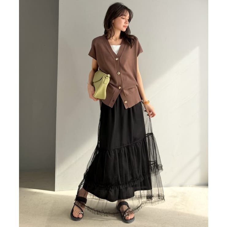 甘すぎない大人のバランス。シンプル合わせでも映える。フリルティアードチュールスカ… | Classical Elf  | 詳細画像15 