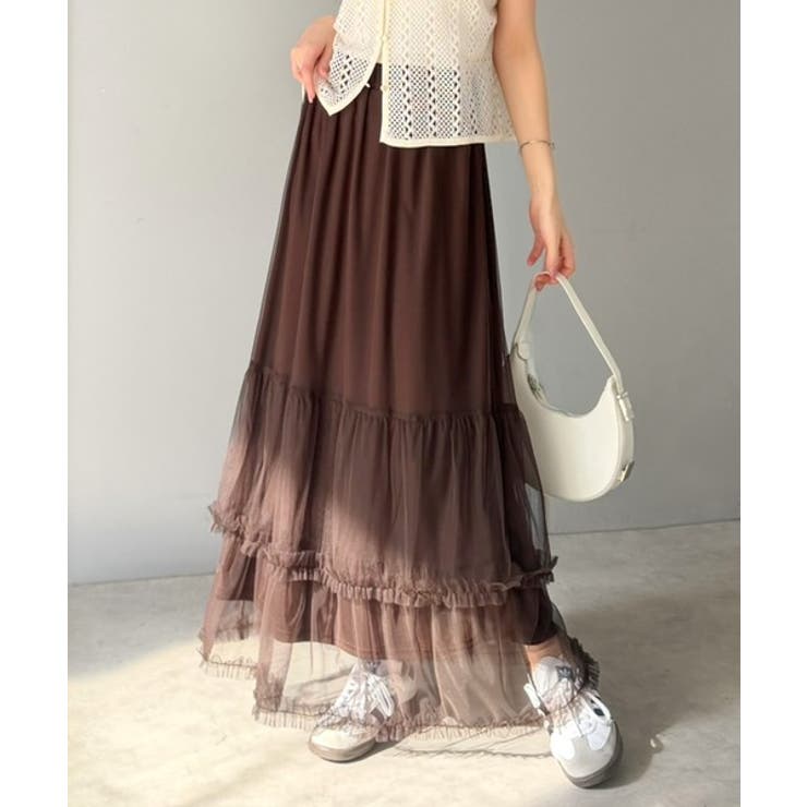 甘すぎない大人のバランス。シンプル合わせでも映える。フリルティアードチュールスカ… | Classical Elf  | 詳細画像20 