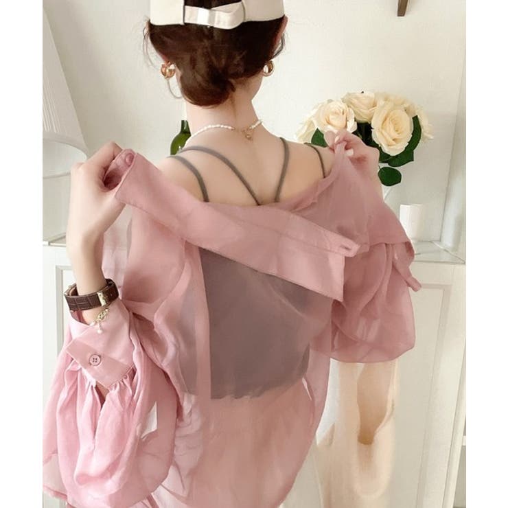 お洒落レディのマストアイテム。Wストラップカップ付キャミ | Classical Elf  | 詳細画像20 