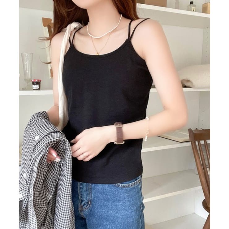 お洒落レディのマストアイテム。Wストラップカップ付キャミ | Classical Elf  | 詳細画像24 