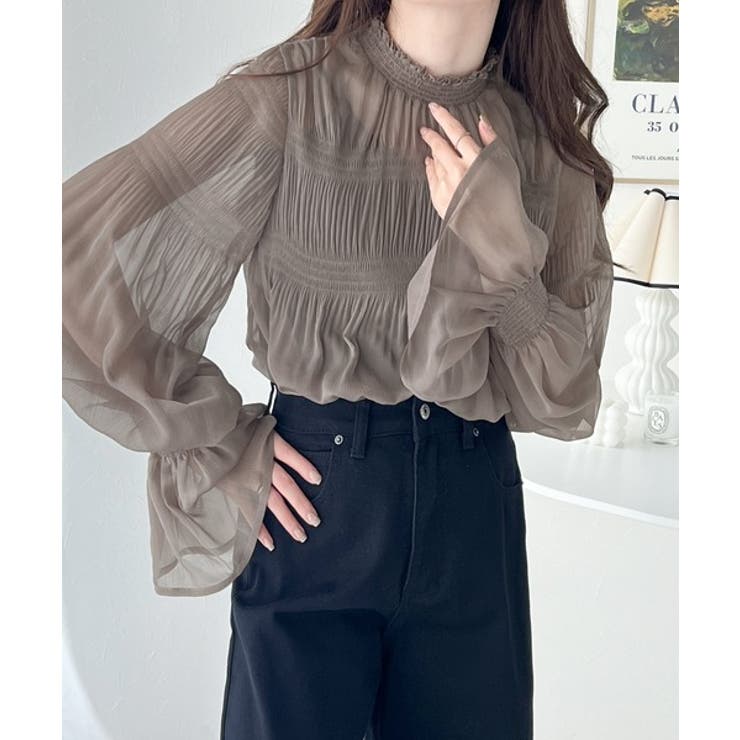 PASSIONE シルクた調シアートップス　mal. レイヤードカフロングシアートップス｜WOMEN｜250HSM80-130C