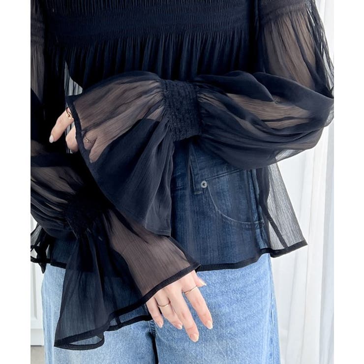 大人の魅力溢れるシアートップス。プリーツシアーインナー | Classical Elf  | 詳細画像18 