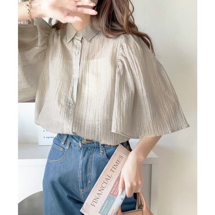 涼しげお洒落なフェミニンスタイル。ふんわり楊柳ボリューム