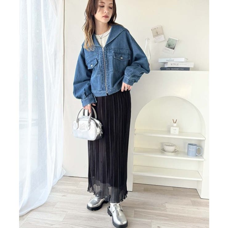 感度の高いスタイリングが叶う優秀item。ランダムプリーツ裾メロウシャイニーシア… | Classical Elf  | 詳細画像26 