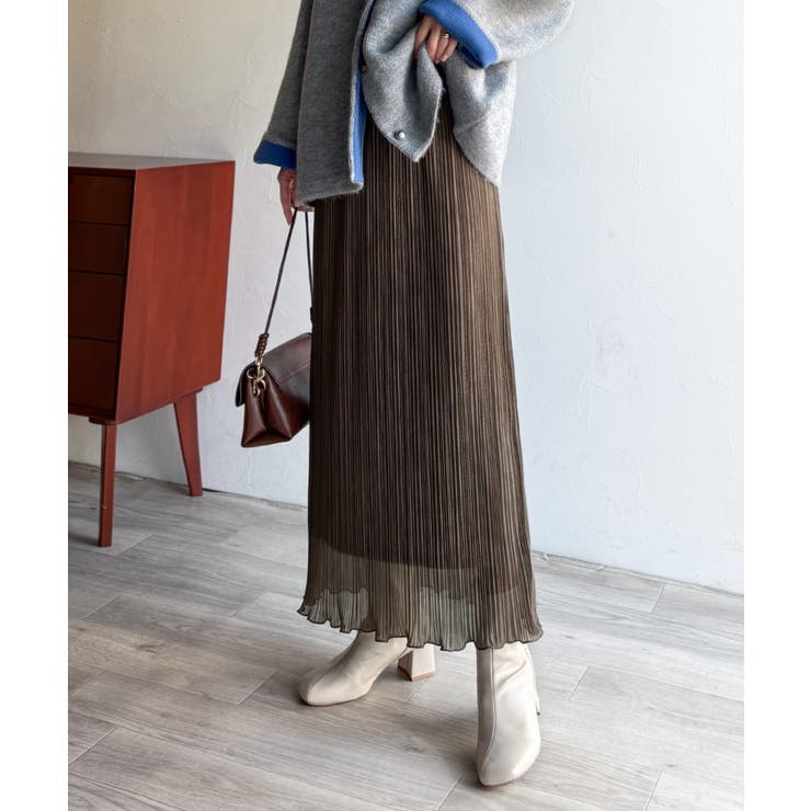 感度の高いスタイリングが叶う優秀item。ランダムプリーツ裾メロウシャイニーシア… | Classical Elf  | 詳細画像35 