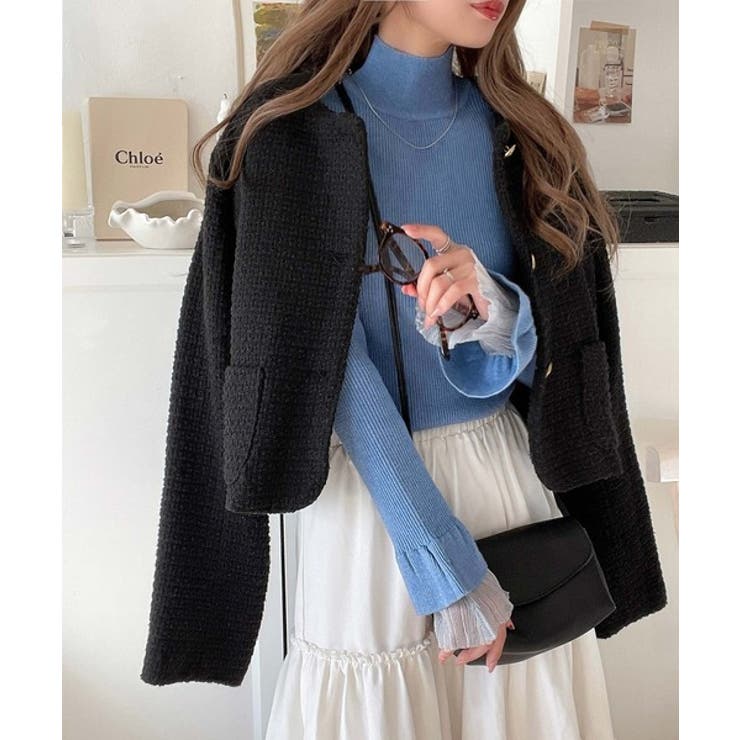 【新品未使用タグ付き】ELLIE ellie エリードライバーズニットネイビー 中古・古着通販】ELLIE (エリー) ドライバーズニット ネイビー サイズ