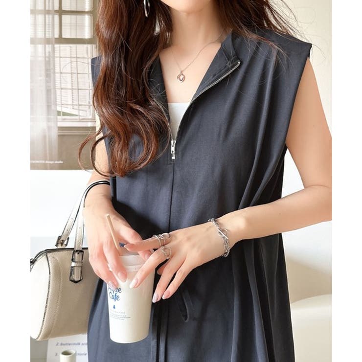 品よく映える！前後2wayシルケットファスナー使いワンピース（ロング丈） | Classical Elf  | 詳細画像22 