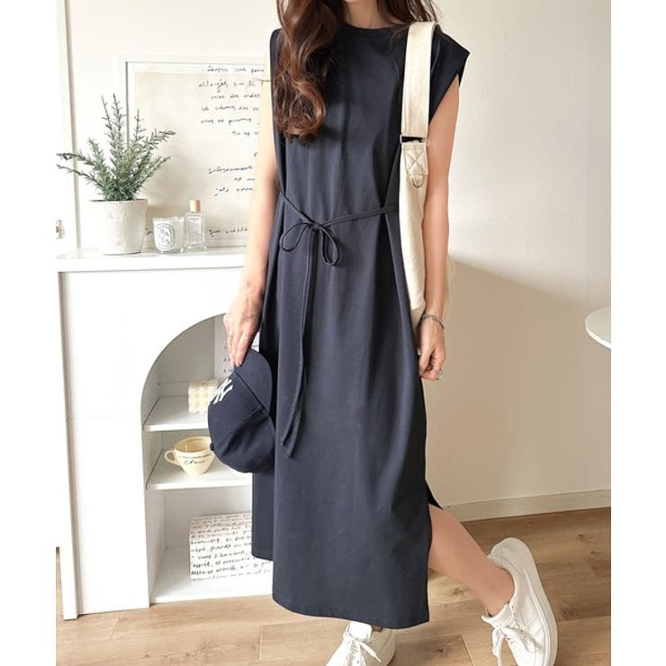 品よく映える！前後2wayシルケットファスナー使いワンピース（ロング丈） | Classical Elf  | 詳細画像26 