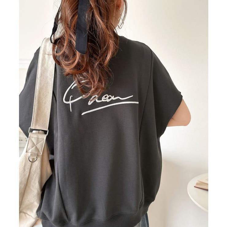 チャコール | センスが光る。バック刺繍裏毛プルオーバー | Classical Elf 