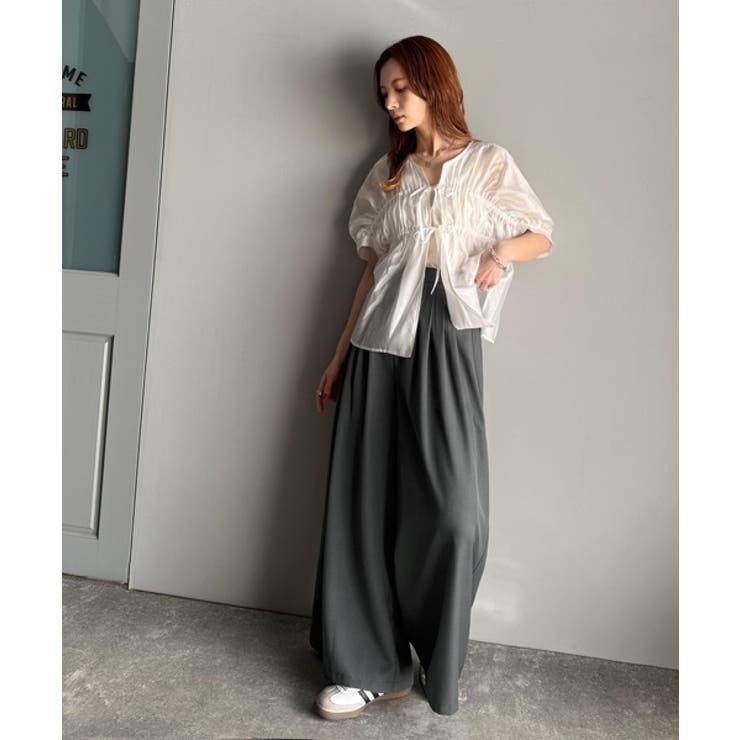 センスが光る。綺麗め5タックワイドパンツ | Classical Elf  | 詳細画像14 