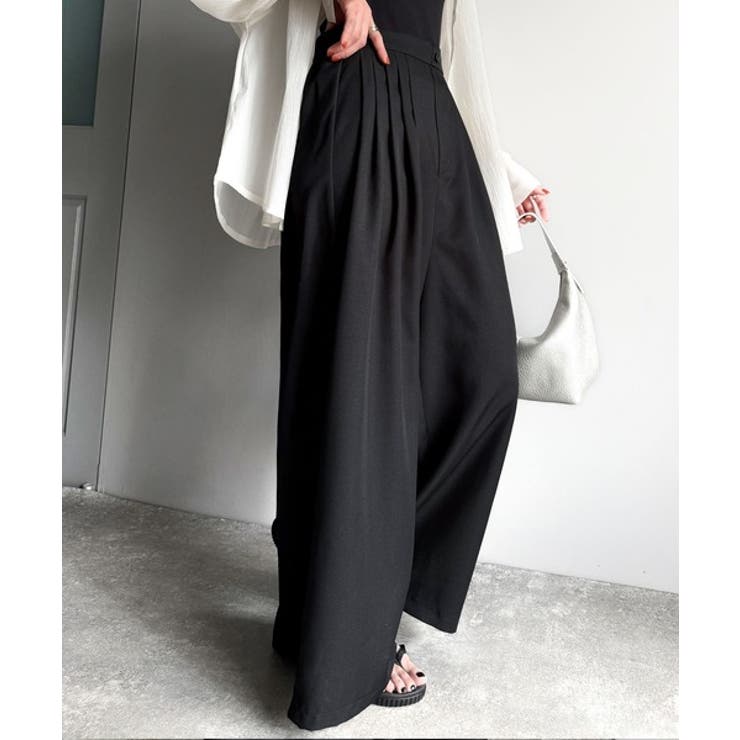 センスが光る。綺麗め5タックワイドパンツ | Classical Elf  | 詳細画像5 