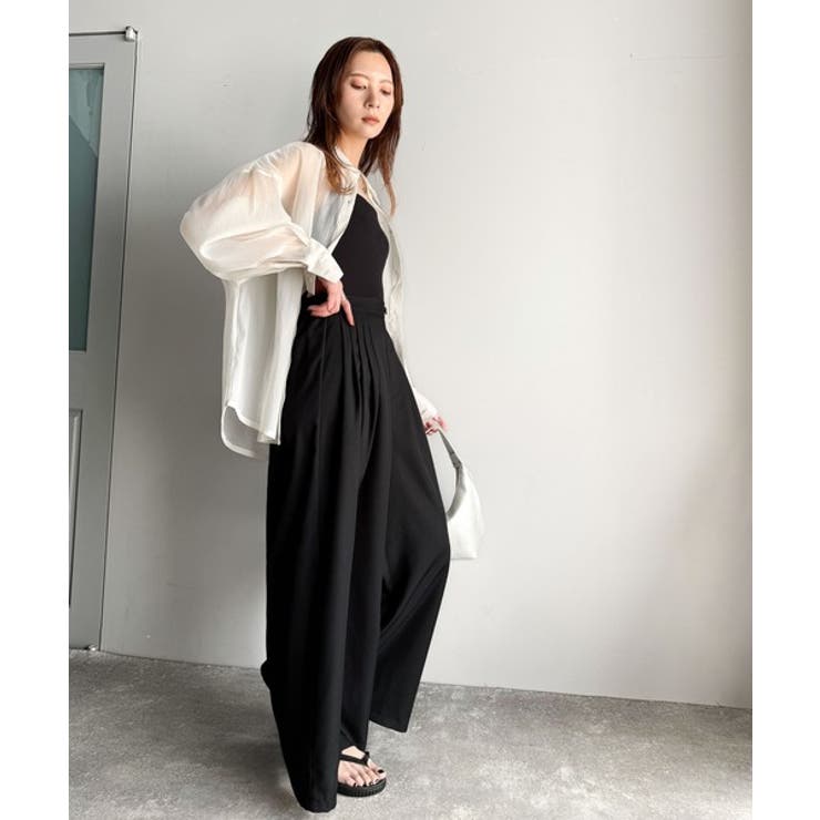 センスが光る。綺麗め5タックワイドパンツ | Classical Elf  | 詳細画像7 