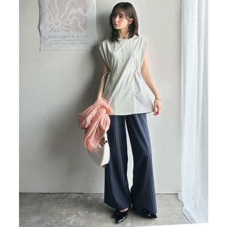 1枚でサマになるキレイめカジュアル。無地異素材ドッキングペプラムショートフレンチ… | Classical Elf  | 詳細画像31 