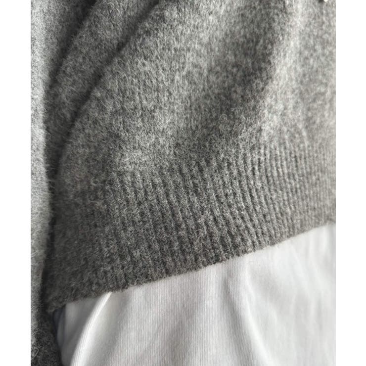 ふわっと軽やか◎メランジ調Vネックニットプルオーバー（長袖） | Classical Elf  | 詳細画像52 