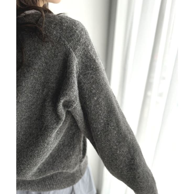 ふわっと軽やか◎メランジ調Vネックニットプルオーバー（長袖） | Classical Elf  | 詳細画像53 