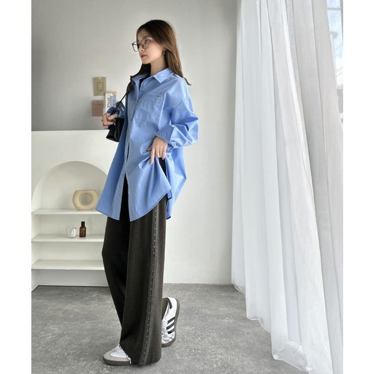 個性と美シルエットの共演。サイドホックデザインリブニットパンツ | Classical Elf  | 詳細画像16 